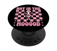Dairy Farmer Mucca Latteria Agricoltura Ragazza Mamma Non In The Mooood! PopSockets PopGrip Adesivo