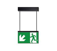 daisalux ikus - Luminaria Stendardo parete ikus-sp doppio rtd1633 Nero