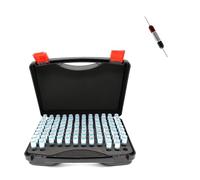 DAISHUJIE Calibri a Spina 101 Pezzi/Set Calibro for perni in Acciaio 1,00-2,00-3,00-4,00-5,00-10 mm Calibro for perni, Calibro for Fori/Tappi, Passo 0,01 mm(2.00-3.00mm)