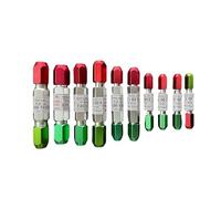 DAISHUJIE Calibri a Spina 5 Pezzi 0,3-5,0 mm/5,0-10,0 mm/10,0-15,0 mm Supporto a Morsetto for Calibro a Perno Go e Nogo Maniglia in Alluminio for Calibro a Perno(10.0-15.0mm 5Pcs)