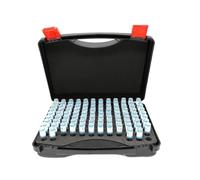 DAISHUJIE Calibri a Spina 51/91/99/101 Pezzi, Calibro a Spina Liscio Passo 0,01/0,05 mm, Set di calibri for Fori, perni, Set da 101 Pezzi(4.00-5.00mm 101pcs)