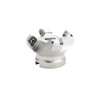 DAISHUJIE Fresa per Spianatura Testa 1 pz KM12 50 mm 63 mm Fresa a 4 Taglienti Fresa a 45 Gradi Utensili for fresatura Lavorazione Fresa Taglio(KM12-50-22-4T)