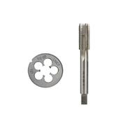 DAISHUJIE Maschi e filiere Set di 2 filiere for maschiatura 1/2 9/16 5/8 11/16 3/4 13/16 7/8 1 Pollice(2pcs 5I8-18UNF)