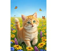 Daisy 5000 Piece Jigsaw Puzzles for Adults, Colourful, Challenging & Brainteasing Adult puzzles 5000 Pieces Cat, Fun jigsaws for The Whole Family 61x41 inch