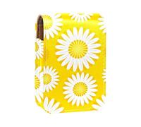 Daisy Floral - Custodia per rossetto, portatile, da viaggio, con specchio, mini rossetto, da donna, Multicolore, 9.5x2x7 cm/3.7x0.8x2.7 in