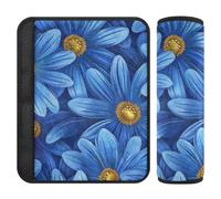 Daisy Flower Blue 2 Pack tracolla pad protegge il collo e le spalle per borsa Protector para cinturón de carro
