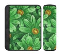Daisy Flower Green 2 Pack Spalline Pad Stop cintura di sicurezza taglio nel collo per borsa accessori para carro