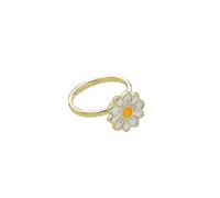 daisy Flower Meditation Ring Relieving Anxiety Stress Rotatable Band Ring Gifts