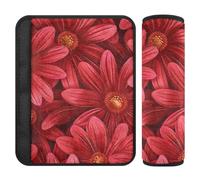 Daisy Flower Red 2 pz seggiolino auto cintura pad più comfort guida per la maggior parte delle auto forro para cinturon de seguridad