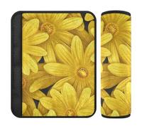 Daisy Flower Yellow 2 Pack Cinture di sicurezza copre il collo e le spalle per borsa funda para cinturón de carro