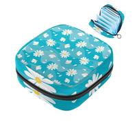 Daisy Flowers-191 - Kit per primo ciclo mestruale per ragazze, salvaslip per tamponi, borsa mestruale con cerniera, organizer per tovaglioli sanitari