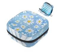Daisy Flowers-359 - Kit per primo ciclo mestruale per ragazze, salvaslip per tamponi, borsa mestruale con cerniera, organizer per tovaglioli sanitari