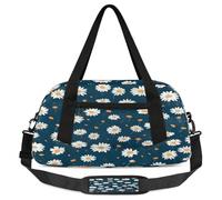 Daisy Flowers - Borsone da viaggio per bambini con margherite, leggero, per sport, palestra, per bambini, per la notte, weekend, da portare con sé, da portare con sé, Fiori di margherita., 18.5L x