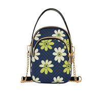 Daisy Lime Green e Navy Blue trendy cross body zaino con multi tasche borsa a mano per le madri