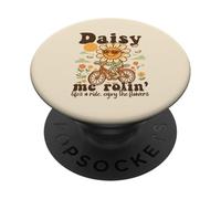 Daisy Me Rolin' Life's a Ride Vibes bicicletta retrò PopSockets PopGrip Adesivo