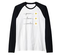 Daisy Plant Peace Love Smile Common Daisy Flower Maglia con Maniche Raglan