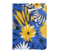 Daisy Royal Blue Porta passaporto impermeabile in pelle per viaggio Vaccino Custodia Protettiva Copertura Viaggio Passaporto Portafoglio per le donne Ultra Sottile