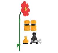 Daisy Sprinkler Head, Lawn Irrigation Tool, Rotating Garden Sprayer, 360° Wide Coverage Spray Leakproof Base for Yard, Patio, Backyard, Garden Watering, 26.77x12.99 Inches