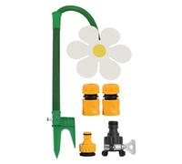 Daisy Sprinkler Head, Lawn Irrigation Tool, Rotating Garden Sprayer, 360° Wide Coverage Spray Leakproof Base for Yard, Patio, Backyard, Garden Watering, 26.77x12.99 Inches