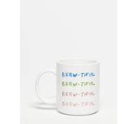 Daisy Street - Tazza con stampa "Brewtiful"-Multicolore One Size