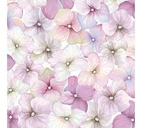 Daisy - Tovaglioli di carta velina a 3 veli, motivo floreale primaverile, per decoupage e pranzo, 33 x 33 cm, confezione da 20 (ortensia rosa)