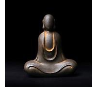 Daisylily Statua di Buddha senza volto, scultura di Buddha in ghisa massiccia, decorazione zen per interni ed esterni, decorazione per la casa di meditazione per la stanza spirituale