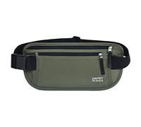DAITET Cintura di denaro - Porta passaporto Portafoglio da viaggio nascosto con blocco RFID, marsupio sotto copertura, Nero Verde Oliva Scuro, Blocco RFID e larghezza cinghia: 3,7 cm