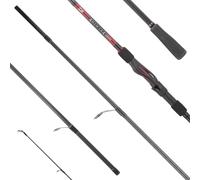 Daiwa - 23 Ninja Spinning - 8'4'' / 254 ft/mm - 10 ' 35 g - Peso: 146 g - Sezioni: 2 - Ingombro: 132 cm
