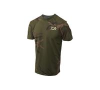 DAIWA Carp Camo T-Shirt, verde-camuffare, Camicia a Maniche Corte