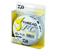 Daiwa Filo da Pesca J-Thread FC Fluorocarbon 100 m 110 YD 0.254 mm 8 lb Fluorocarbon Ideale per Tutte Le Tecniche di Pesca Spinning Surfcasting Trota Bolognese Lago Invisibile in Acqua Resistente al
