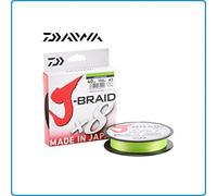 Daiwa J-Braid 8 Braid - Filo da pesca intrecciato, 300 m, colore: Chartreuse