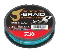 DAIWA J BRAID X8 EXPEDITION MULTICOLOR 300MT 0,24MM