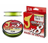 Daiwa Filo da pesca trecciato J-Braid Grand X8E 0,10 mm 7 kg 135 m Chartreuse