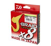 Daiwa J-Braid Grand X8E 0.18mm, 12.5kg/28.0lbs, 135m Chartreuse, Filo da Pesca Trecciato, 127697-018