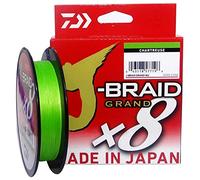 Daiwa J-Braid Grand X8E 0.24mm, 22.0kg/49.0lbs, 135m Chartreuse, Filo da Pesca Trecciato, 127697-024