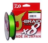 Daiwa J-Braid Grand X8E 0.24mm, 22.0kg/49.0lbs, 270m, Chartreuse, Filo da Pesca Trecciato, 127697-124