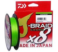 Daiwa J-Braid Grand X8E, 135m Chartreuse, Filo da Pesca Trecciato