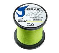 Daiwa J-Braid X4 2700m Cavo Intrecciato Rotolo Enorme Lenza Giallo Verde Scuro
