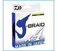 Daiwa J-Braid X4 Intrecciato da Pesca Linea - Tutte Le Misure & Colori - Giallo, 0.29mm 270m