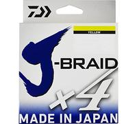 Daiwa J-Braid X4 Intrecciato da Pesca Linea - Tutte Le Misure & Colori - Giallo, 0.33mm 135m