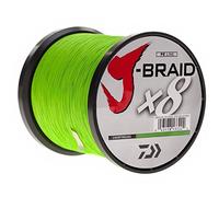 Daiwa J-Braid X8 - Lenza da pesca intrecciata Chartreuse, 1500 m
