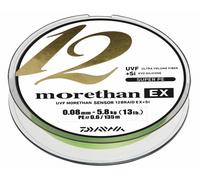 DAIWA Morethan 12 Braid Ex+ Si 0,18mm 16,2Kg 135m Verde Lime Cavo Intrecciato