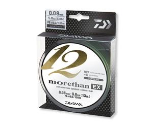 DAIWA MORETHAN 12 BRAID EX+SI, verde lime, Lenza intrecciata rotonda
