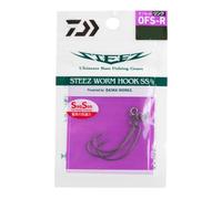 DAIWA Steez Worm Hook SS, Offset Ring, Amo da pesca, Taglia 3/0, 17701-300