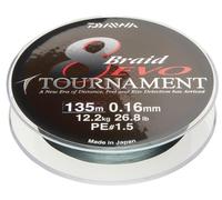 DAIWA Tournament 8 Braid Evo 1000m/0,16mm/12,2kg Cavo Intrecciato Verde