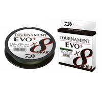 Daiwa Tournament X8 Braid EVO+ 0.16mm, 12.2kg/26.8lbs, 135m Verde Scuro, Filo da Pesca Trecciato, 12760-016