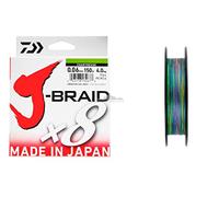 DAIWA J-Braid X8 0,16mm 9kg 300m Multicolore Cavo Intrecciato Meeresschnur