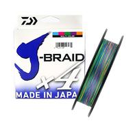Daiwa Tresse 4 Brins J-Braid X4-150 m - PE.1 - D.0.13mm - R.5.9kg-13lb - Multicolore - 12745013