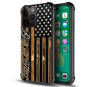 DAIZAG Compatible with Case for iPhone 14 Pro in God We Trust Wood Gr