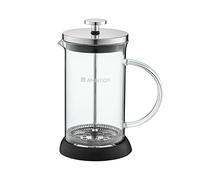 Dajar Caffettiera da 600 ML, in Vetro, Nero Grigio Trasparente, 13 x 10 x 18 cm